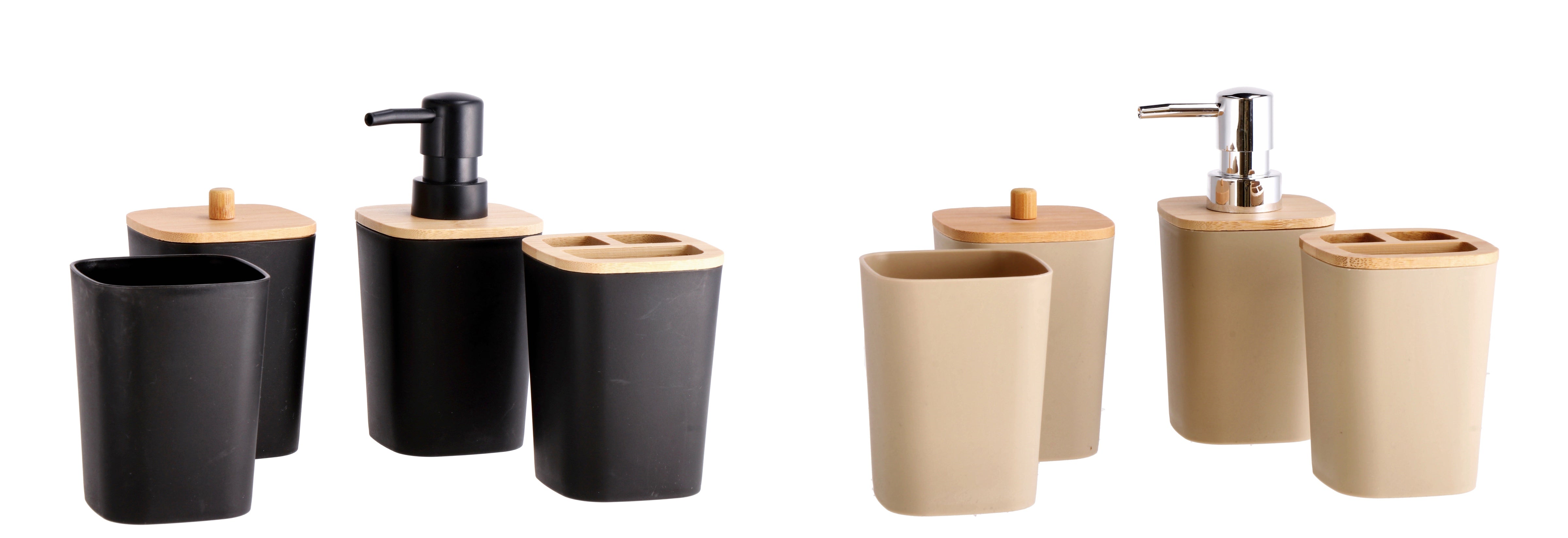 STAR SET BAGNO 4PZ PLAST+BAMBOO ASS2C