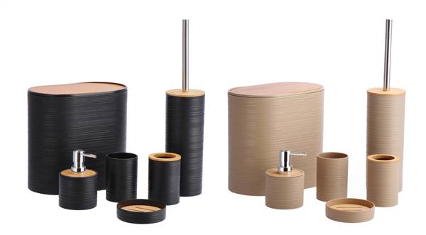 STAR SET DA BAGNO 6PZ PLAST+BAMBOO ASS2C 