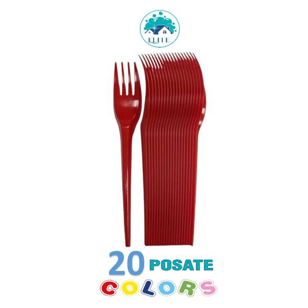 BIO FORCHETTE ROSSE 20PZ RIUTILIZZABILI 