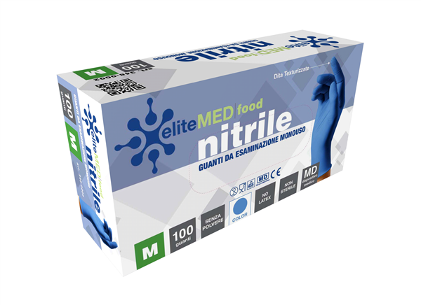 BIO GUANTI NITRILE BLU 100PZ TAGLIA M