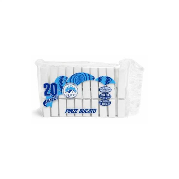 BIO PINZE BUCATO EXTRA FORTI 20PZ BIANCH