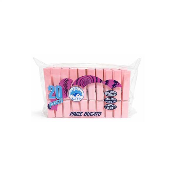 BIO PINZE BUCATO EXTRA FORTI 20PZ ROSA 