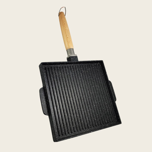 VULCANIA GRILL DOUBLE QUADRATA 26X26CM