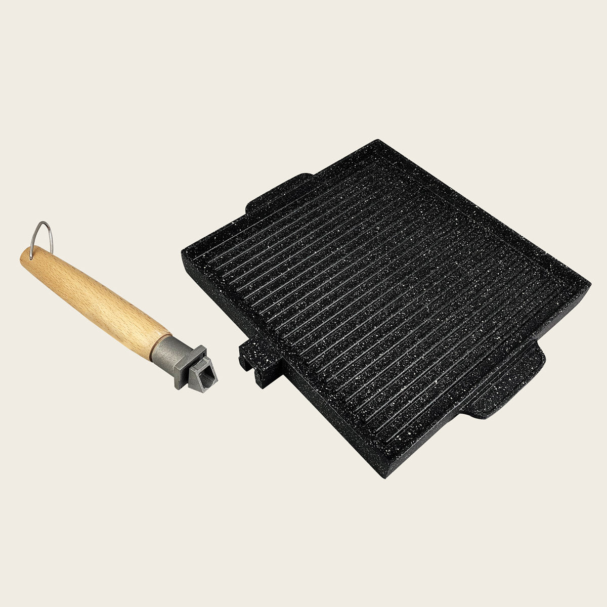 VULCANIA GRILL DOUBLE QUADRATA 26X26CM
