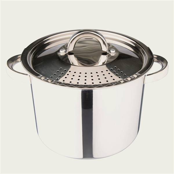 ARCA PENTOLA INOX CUOCI E SCOLA CM.22 CON COPERCHIO