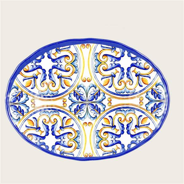 ARCA PIATTO OVALE VIETRI CM.40X30 MELAMI 