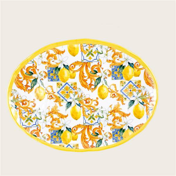 ARCA PIATTO OVALE LEMON CM.40X30 MELAMI 