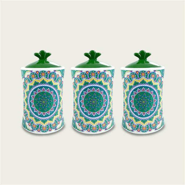 ARCA BARATTOLI 3PZ 11X11X14 VERDE 