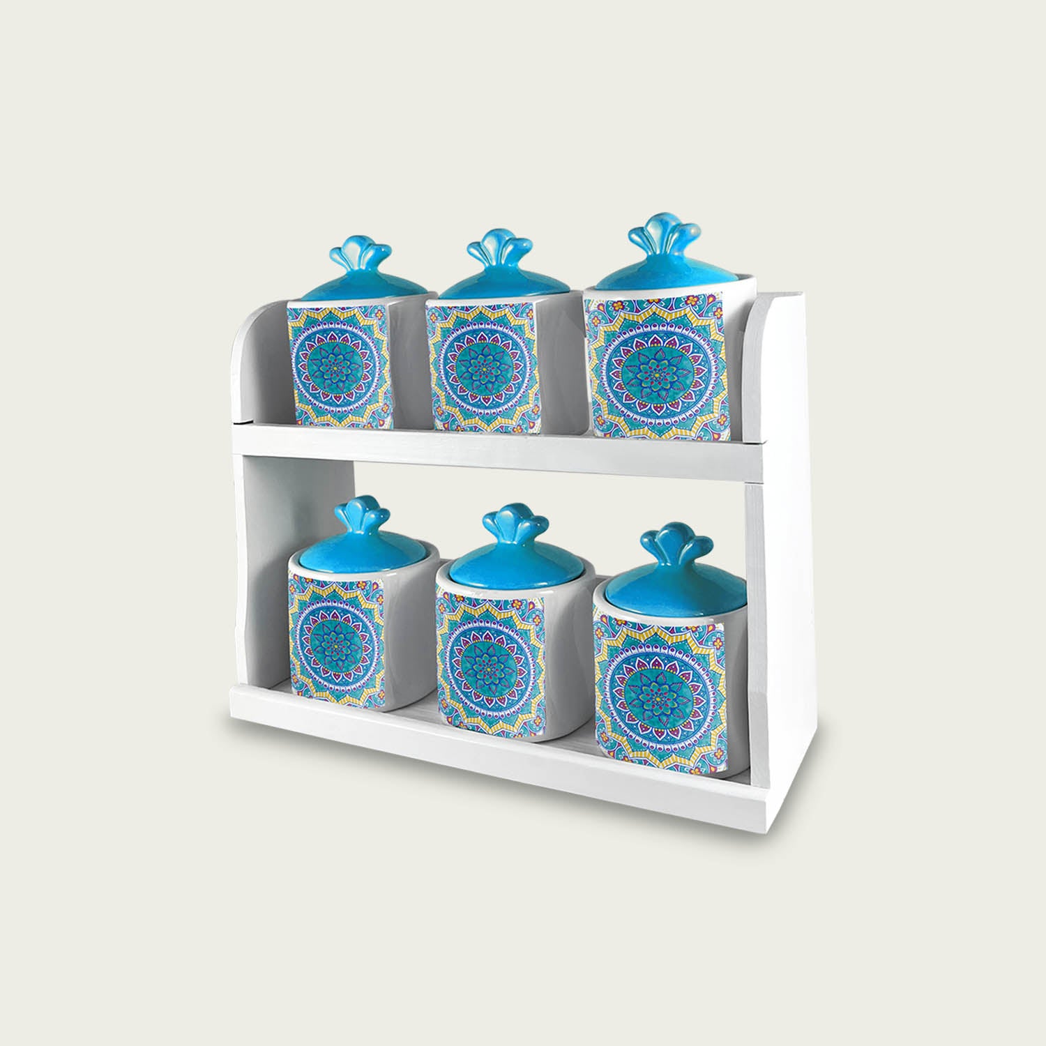 ARCA BARATTOLI 6PZ 7X7X10 C/MENS TIFFANY