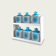 ARCA BARATTOLI 6PZ 7X7X10 C/MENS TIFFANY