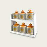 ARCA BARATTOLI 6PZ 7X7X10 C/MENS ARANCIO