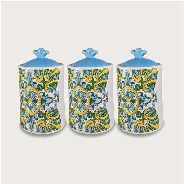 ARCA BARATTOLI 3PZ 11X11X14 SMERALDO 