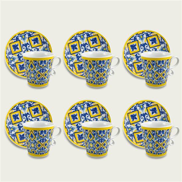 ARCA TAZZINE CAFFE 6PZ C/PIATTO PANAM 