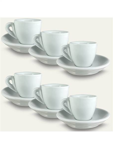 ARCA TAZZINE CAFFÈ 6PZ C/PIATT BIANCHE 