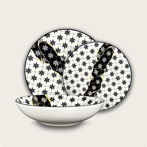 ARCA SERVIZIO PIATTI 18PZ YAMASA BLACK 