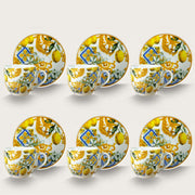 ARCA TAZZINE 6PZ C/PIATTO LEMON