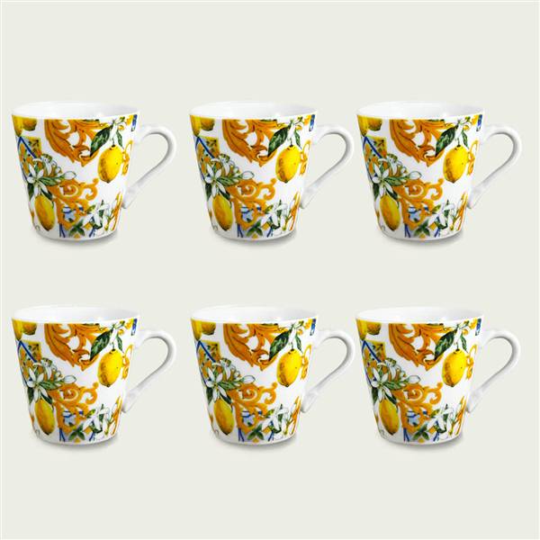 ARCA TAZZINE 6PZ S/PIATTO LEMON