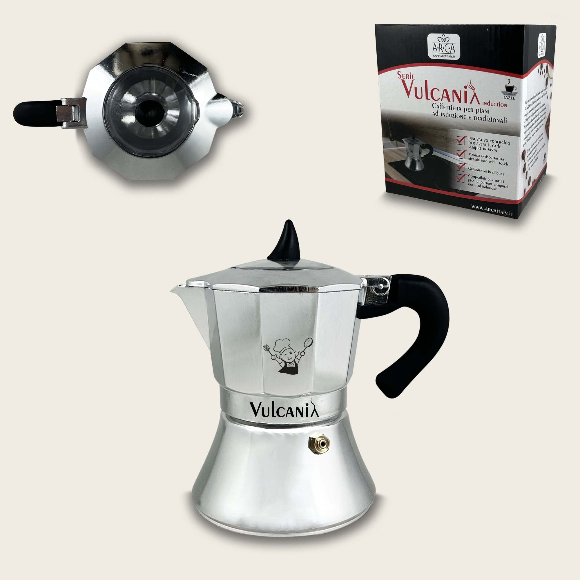 ARCA CAFFETTIERA VULCANIA 6TZ INDUZIONE