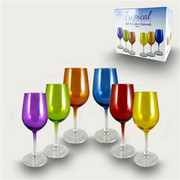 ARCA CALICI COLORATI 6PZ TROPICAL