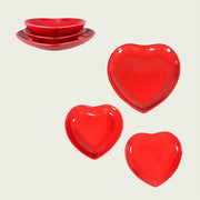 ARCA PIATTO DESSERT CM.20 CUORE ROSSO 