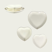 ARCA PIATTO PIANO CM.25 CUORE CREMA