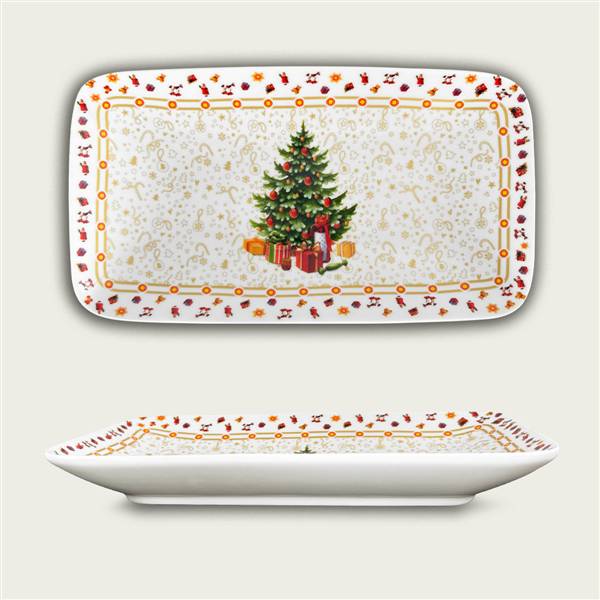 ARCA VASSOIO CHRISTMAS GOLD 22X12CM XMAS 