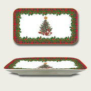 ARCA VASSOIO SCOTTISH 22X12CM XMAS