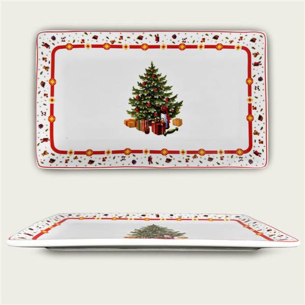 ARCA VASSOIO CHRISTMAS TREE 27X16CM XMAS NATALE
