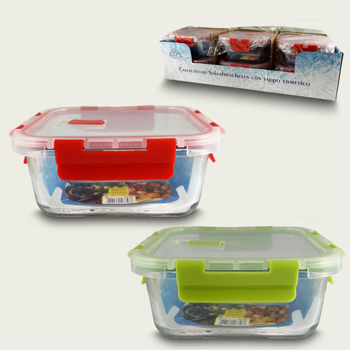 ARCA CONTENITORE VETRO CM.17X17X7