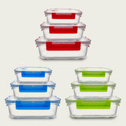 ARCA CONTENITORI VETRO 3PZ RETTANGOLARI