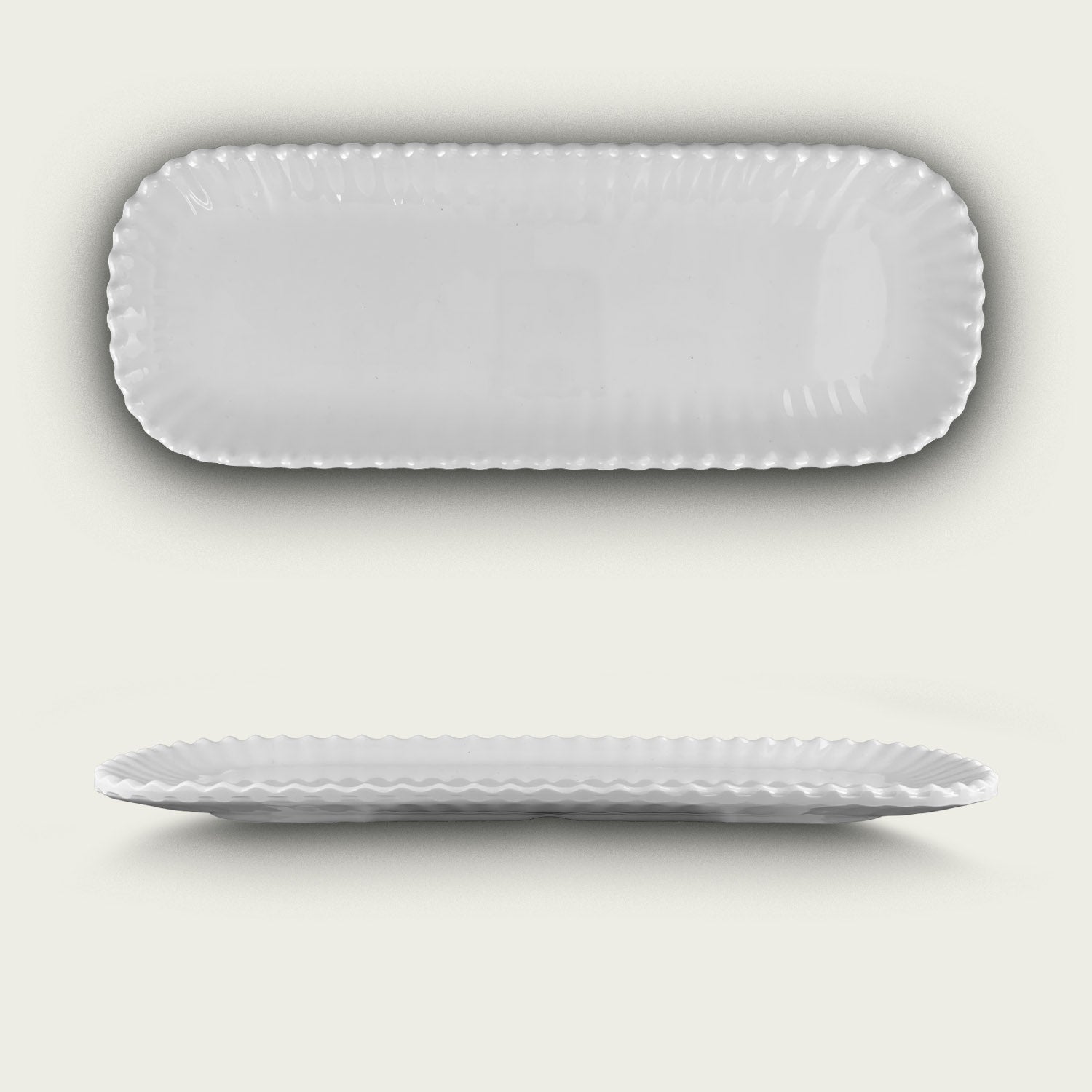 ARCA PERLA VASSOIO RETT MEL. 29X11X1,6