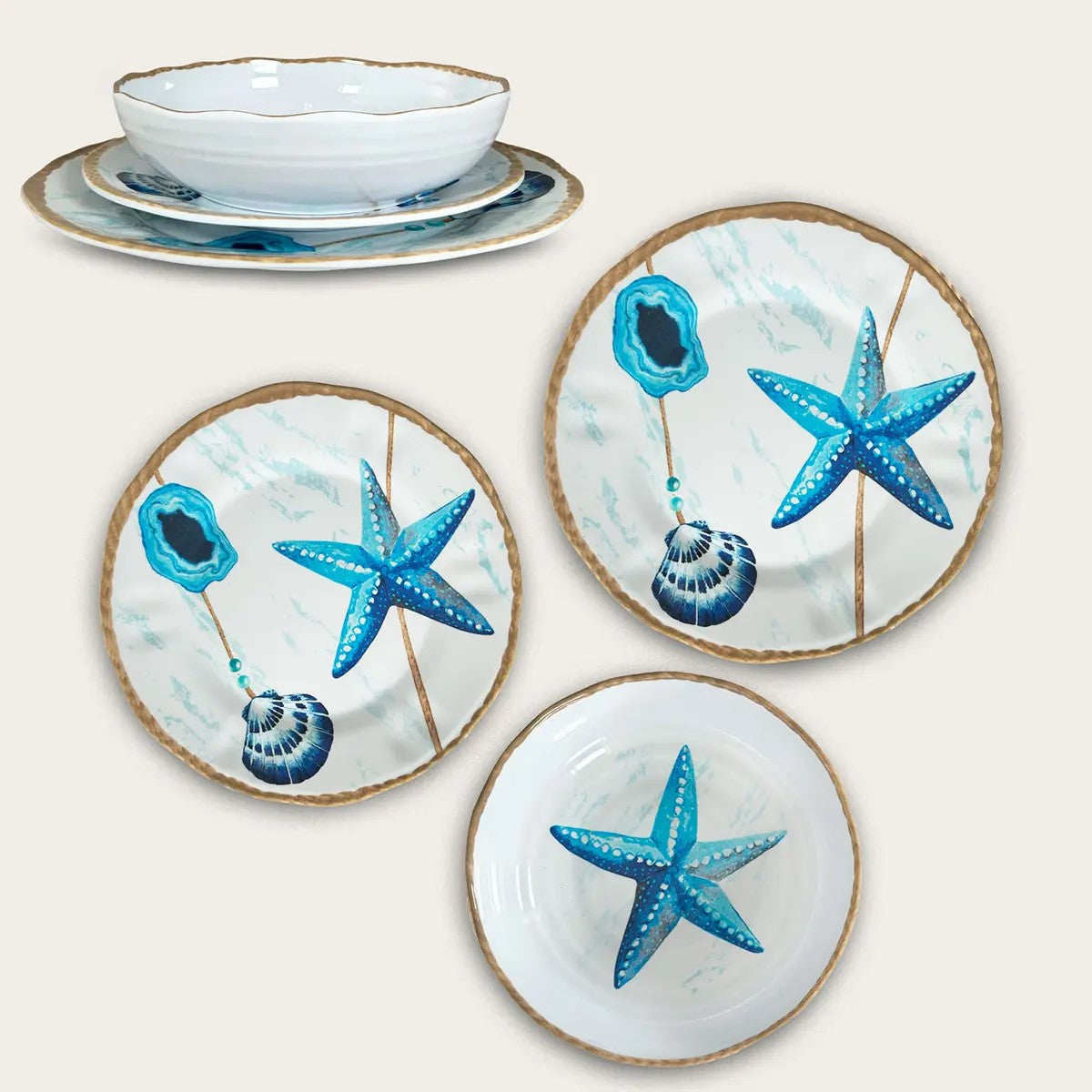 ARCA PIATTO FRUTTA CM.22 MELAMINA MARINE