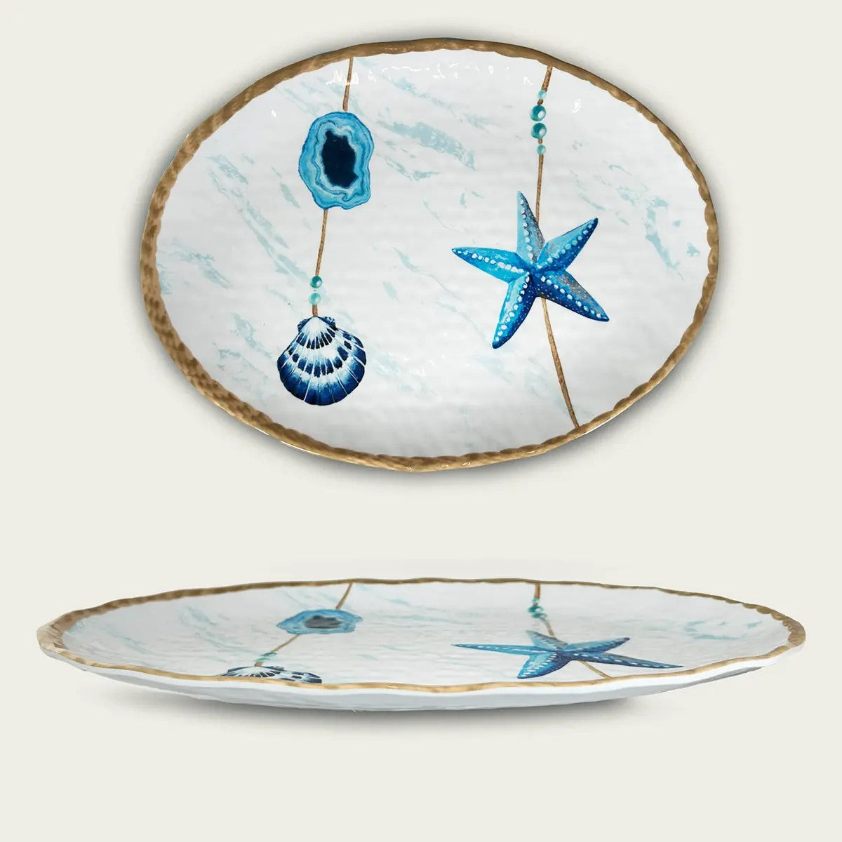 ARCA PIATTO OVALE MARINE 40X30 MELAMINA