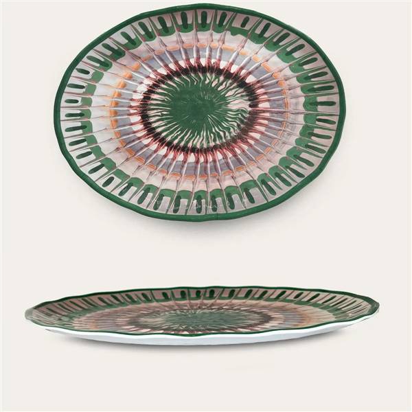 ARCA VASSOIO OVALE 40X30 RAGGIO VERDE MELAMINA