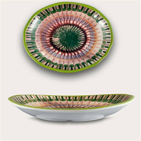 ARCA VASSOIO OVALE 23X17X4 RAGGIO VERDE MELAMINA
