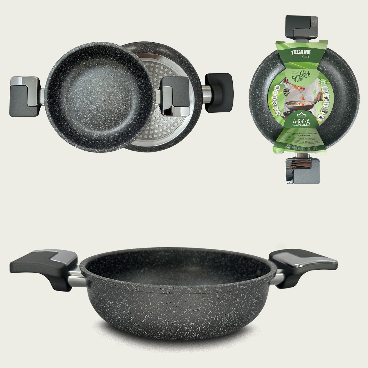 ARCA TEGAME CM.20 ROCKCHEF INDUZIONE