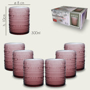 ARCA BICCHIERI 6PZ SERENITY VIOLA 300ML