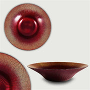 ARCA CENTROTAVOLA RADIANT CM.30 ROSSA CON BORDO GOLD