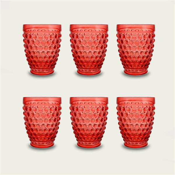 ARCA BICCHIERI BLOSSOM 6PZ ROSSO 