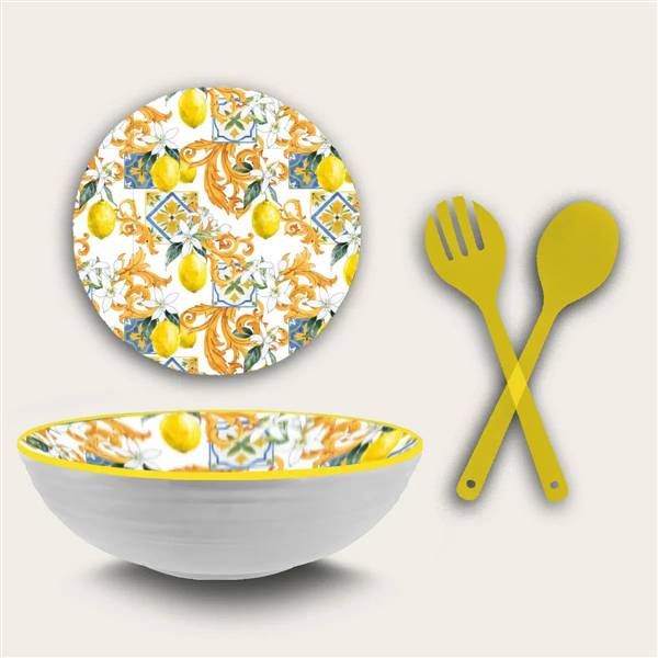 ARCA INSALATIERA LEMON CM.28 C/POSATE 