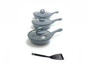 HOME BAVARIA SET PADELLE 7PZ GRIGIE 