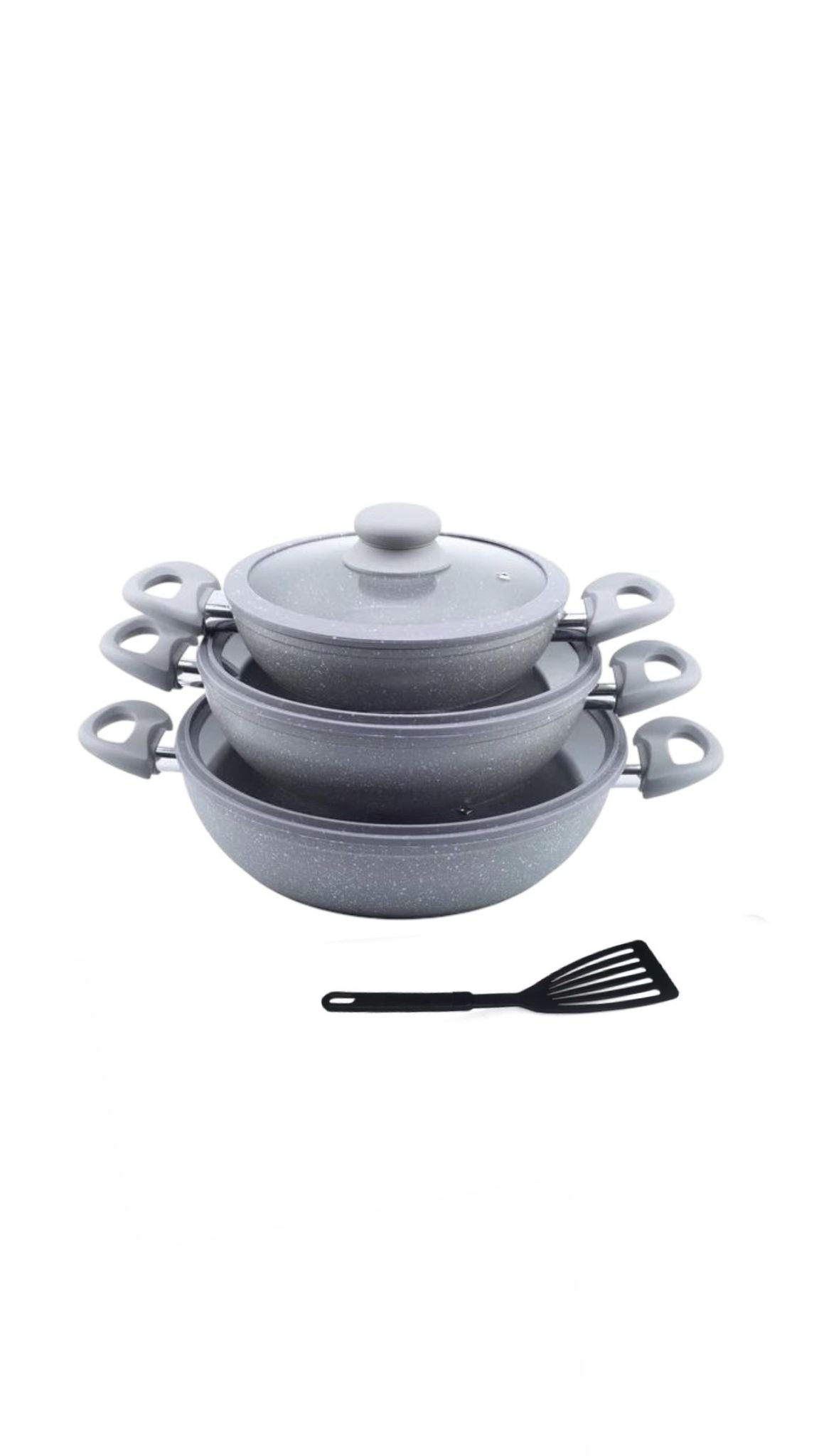 HOME BAVARIA SET TEGAMI 7PZ GRIGI