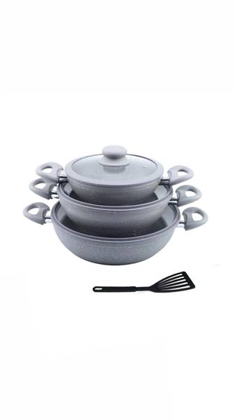 HOME BAVARIA SET TEGAMI 7PZ GRIGI 