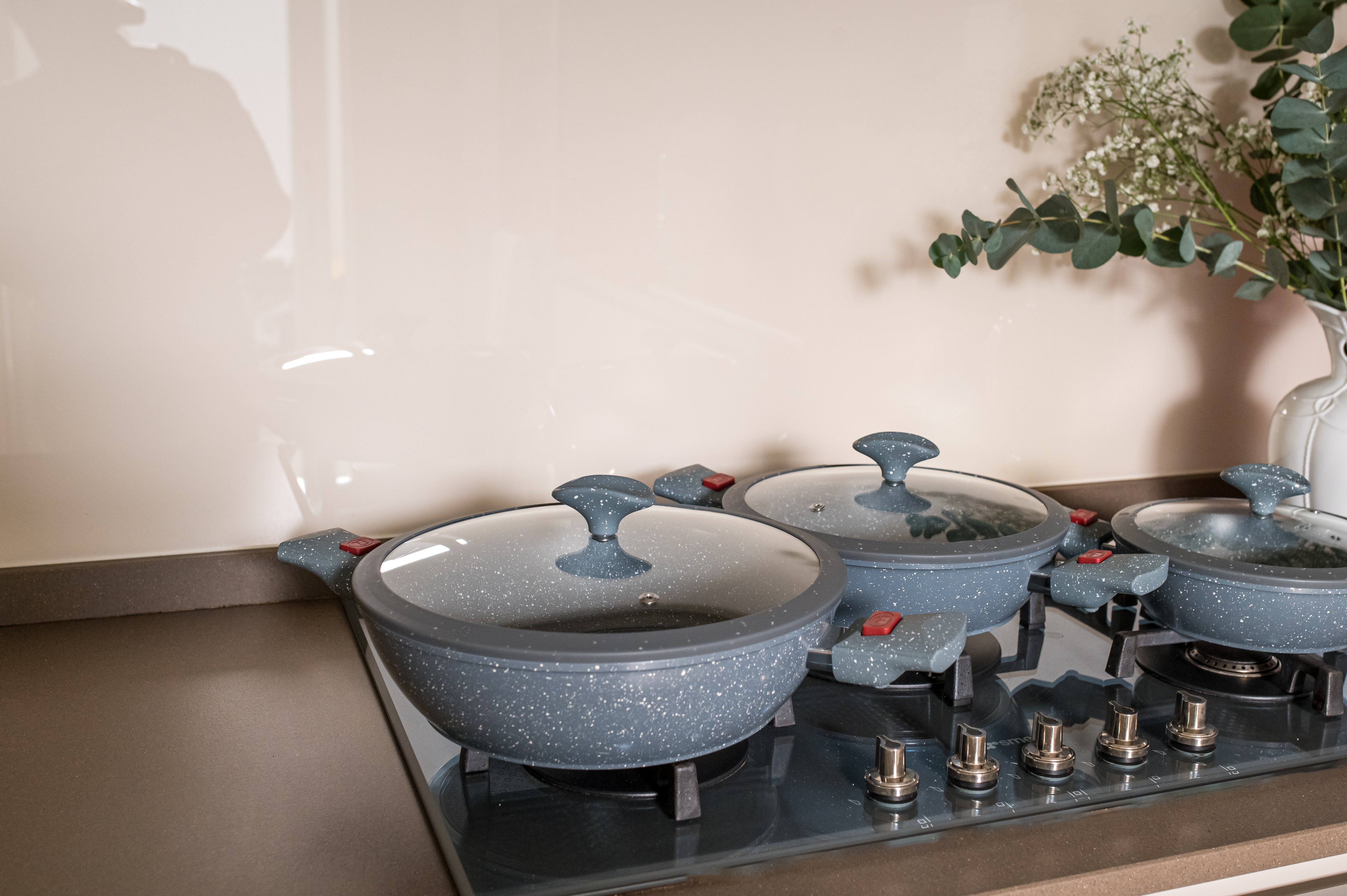 BAVARIA SET TEGAMI 12PZ GRIGI ADATTO AD INDUZIONE