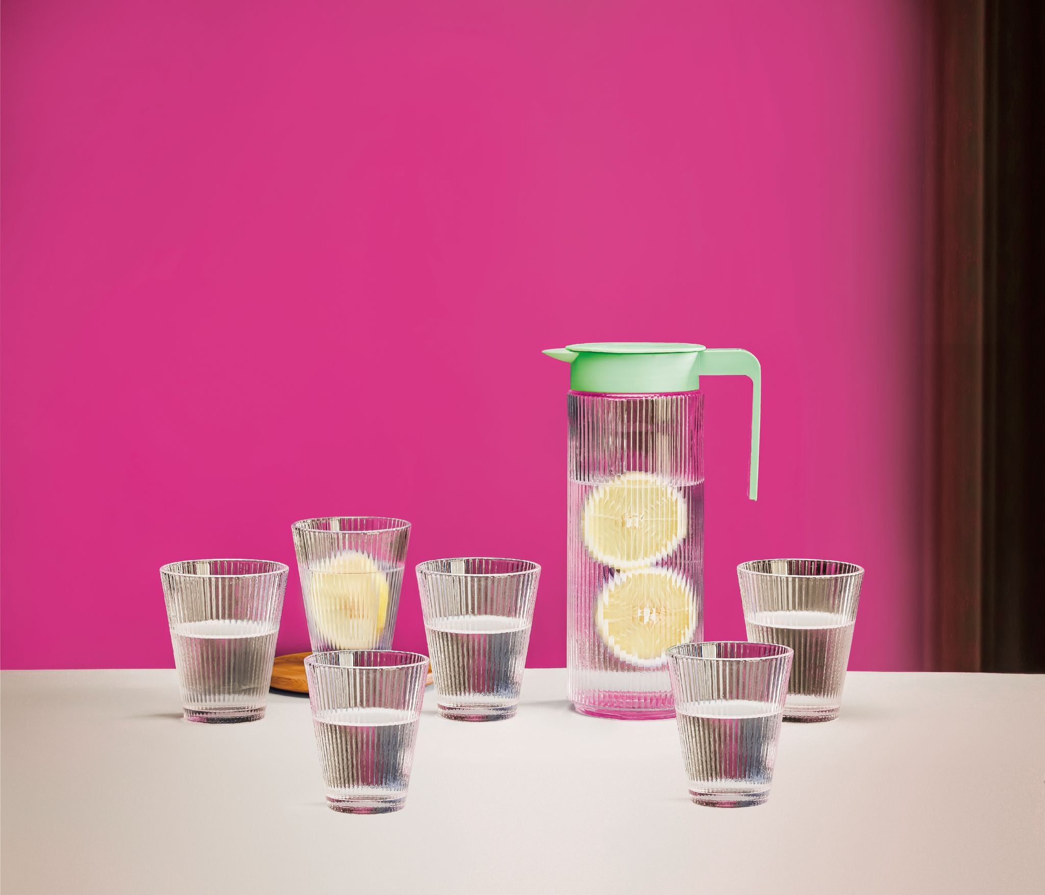 HOME BAVARIA BROCCA SET DRINKING 8PZ BROCCA 1 LITRO