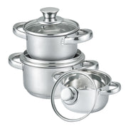 HOME BAVARIA SET CASSERUOLE  22/24/26 INOX