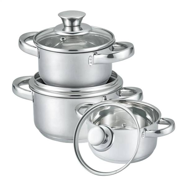 HOME BAVARIA SET CASSERUOLE 22/24/26 INOX