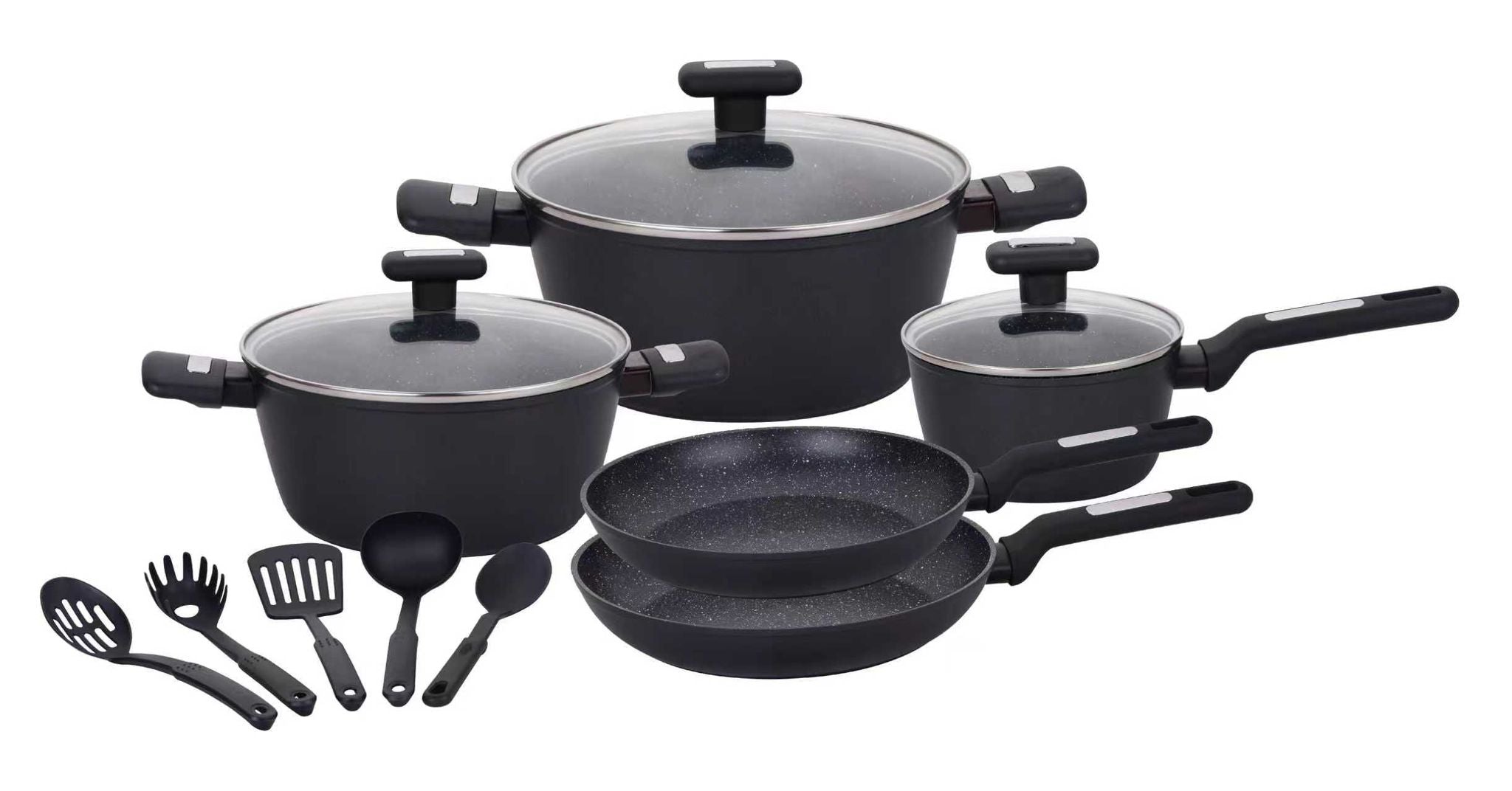 HOME BAVARIA BATTERIA 13PZ NERA INDUZION