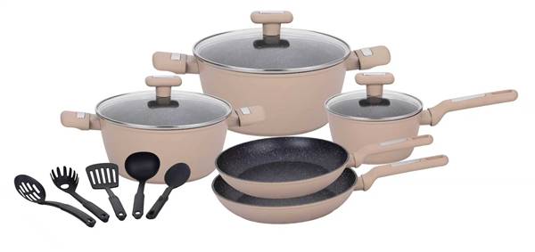 HOME BAVARIA BATTERIA 13PZ BEIGE INDUZI 