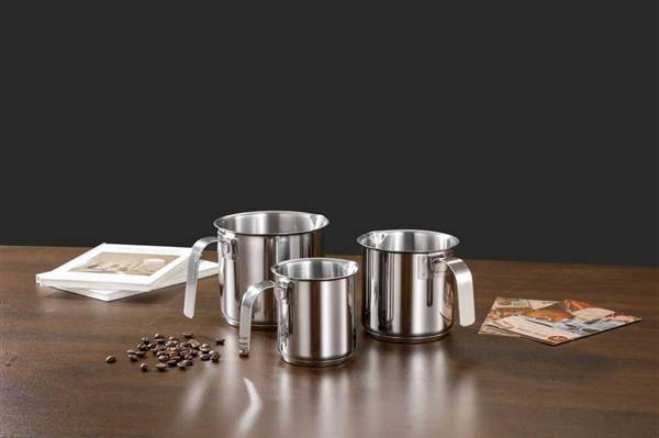 HOME BAVARIA BOLLILATTE SET 3 PEZZI INOX 9/11/13CM INOX 18/10